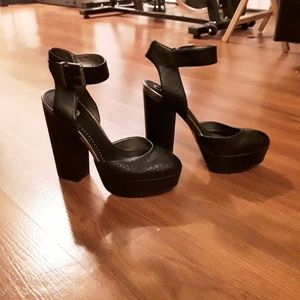 New platform wedge heels, so cute!!